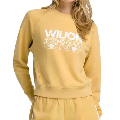 Wilson Sideline Crew Dames Trui Goud
