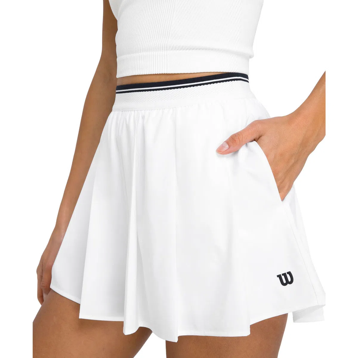 Wilson W Velocity Geplooid Rok Wit